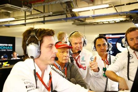 Wolff - Lauda - Webber - GP Abu Dhabi 2016 - Formel 1
