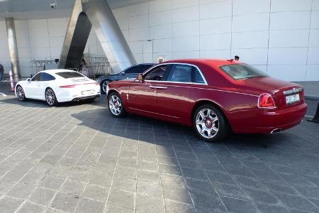 Porsche 911 & Rolls Royce Ghost - GP Abu Dhabi - Carspotting 2015