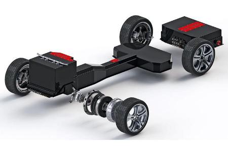 Brabus E4WD Full Electric, Grafik,, Antrieb