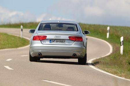 Audi A8 Hybrid, Heckansicht