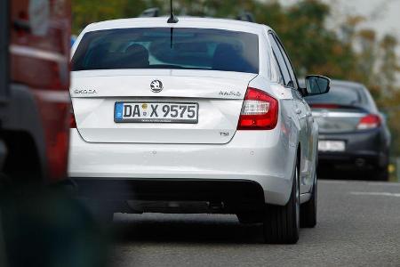 Skoda Rapid 1.2 TSI Green Tec, Heckansicht