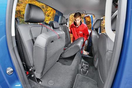 VW Amarok 3.0 TDI, Fondsitze, Umklappen