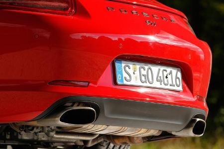 Porsche 911 Carrera, Auspuff, Endrohre