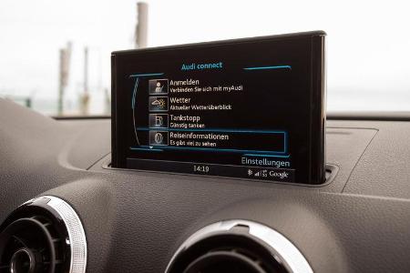 Audi A3 Sportback, Bordmonitor, Navi