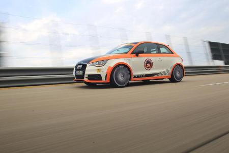 Highspeed-Test, Nardo, ams1511, 391km/h, MTM Audi A1, Seitenansicht