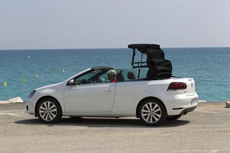 VW Golf Cabrio, Seitenansicht, Dach schließt, Serie4