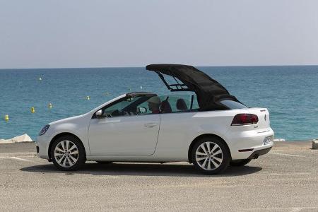 VW Golf Cabrio, Seitenansicht, Dach schließt, Serie5