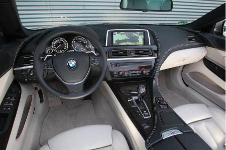 BMW 650i Cabrio, BMW 6er Cabrio, Innenraum, Cockpit
