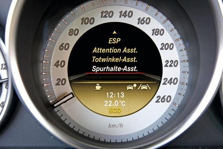 Mercedes 250 CDI, Detail, Tacho