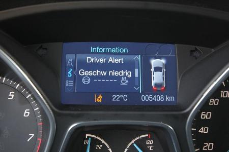 Ford Focus 1.6 Ecoboost, Müdigkeit, Anzeige