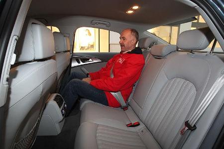 Audi A6 2.0 TDI, Inneraum, Sitze hinten, Beinfreiheit