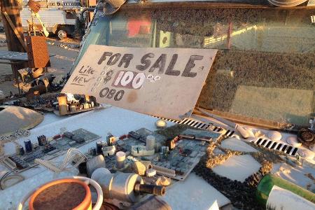 Salvation Mountain Cars, Slab City, Bedazzled Truck, Ford Ranger