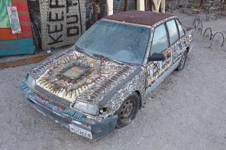 Salvation Mountain Cars, Slab City, East Jesus, Honda Civic Sedan Mutagen