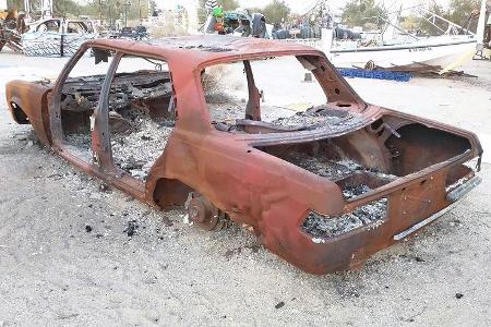 Salvation Mountain Cars, Slab City, East Jesus, Mercedes W116