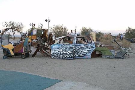 Salvation Mountain Cars, Slab City, East Jesus, Multitaskoid