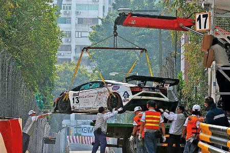 Macau Grand Prix, Unfall, Rennwagen
