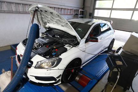 Mercedes A 45 AMG, Prüfstand