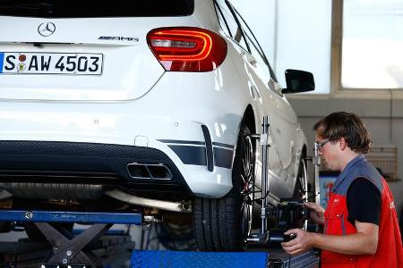 Mercedes A 45 AMG, Radwechsel