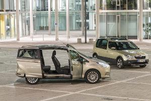 Ford B-Max 1.6 TDCI und Skoda Roomster 1.6 TDI im Test