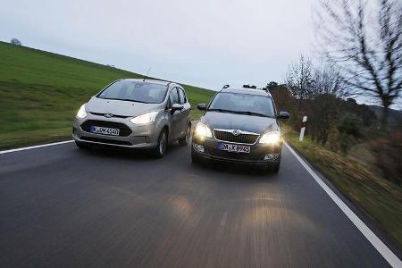 Ford B-Max und Skoda Roomster