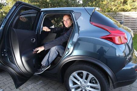 Nissan Juke, Rücksitz, Aussteigen