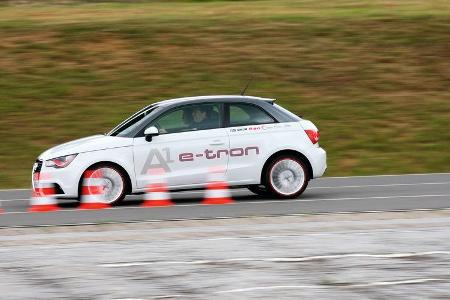 Audi A1 E-Tron, Bremstest