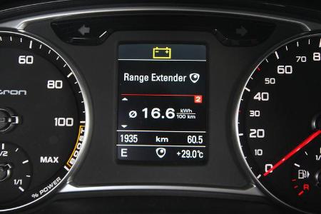 Audi A1 E-Tron, Rundinstrumente
