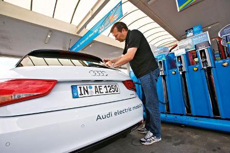 Audi A1 E-Tron, Tankstelle