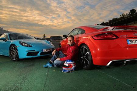 Audi TT RS Coupé, Porsche 718 Cayman S, Christian Gebhardt