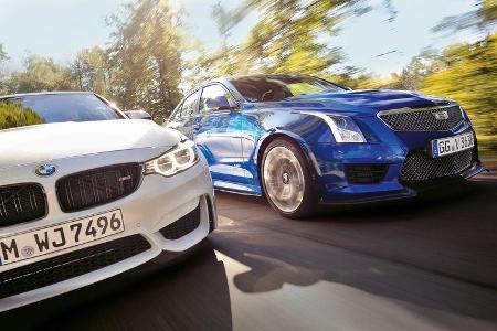 BMW M3 Competition, Cadillac ATS-V, Frontansicht