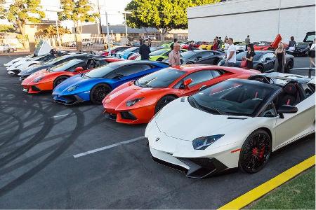 Lamborghini-Treffen Newport Beach 2016