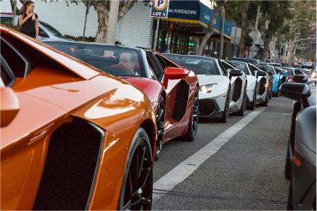 Lamborghini-Treffen Newport Beach 2016