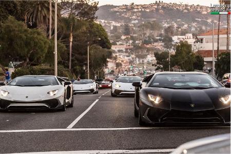 Lamborghini-Treffen Newport Beach 2016