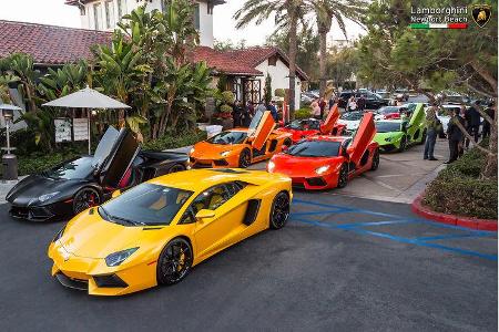 Lamborghini-Treffen Newport Beach 2016