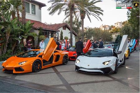 Lamborghini-Treffen Newport Beach 2016