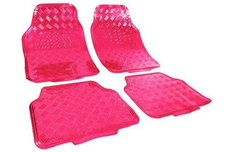 Pinke Fußmatten