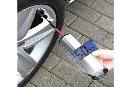 Akku-Luftpumpe im schicken Zylinderdesign