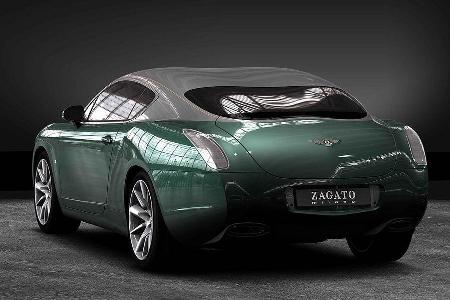 Auch beim Bentley GTZ dominieren die Double-Bubbles das Dach. Die Leistung des Bentley blieb indes unangetastet.