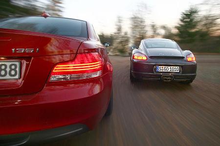BMW 135i Coup, Porsche Cayman S spoau0108 04