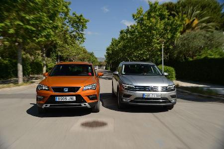 Seat Ateca, VW Tiguan, Fahrvergleich, AMS1316