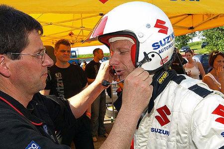 Mit am Start war auch Junior-WRC- Weltmeister P.G. Andersson der einige Auserwählte ...