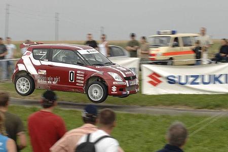 Bei der Rallye Baden Württemberg fuhr Andersson allerdings nur als Vorausfahrzeug mit.