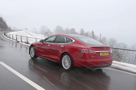 Tesla Model S P85D, Heckansicht