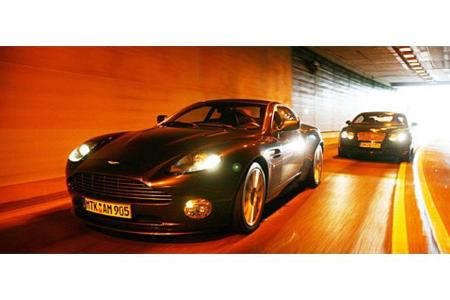 Mit dem Aston Martin Vanquish S und dem Bentley Continental GT treffen Vertreter zweier britischer Traditionsmarken aufeinan...