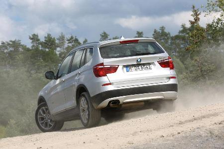 BMW X3 x-Drive 20d, Heckansicht