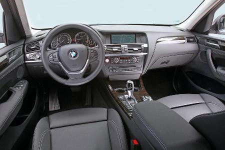 BMW X3 x-Drive 20d, Cockpit, Lenkrad