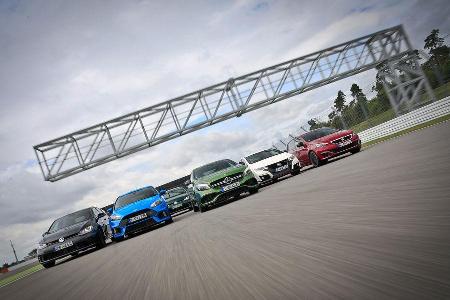 Kompaktsportler von Ford, Honda, Mercedes-AMG, Peugeot und VW Kompaktsportler von Ford, Honda, Mercedes-AMG, Peugeot und VW