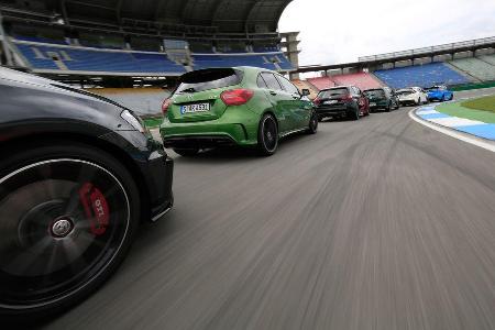 Kompaktsportler von Ford, Honda, Mercedes-AMG, Peugeot und VW
