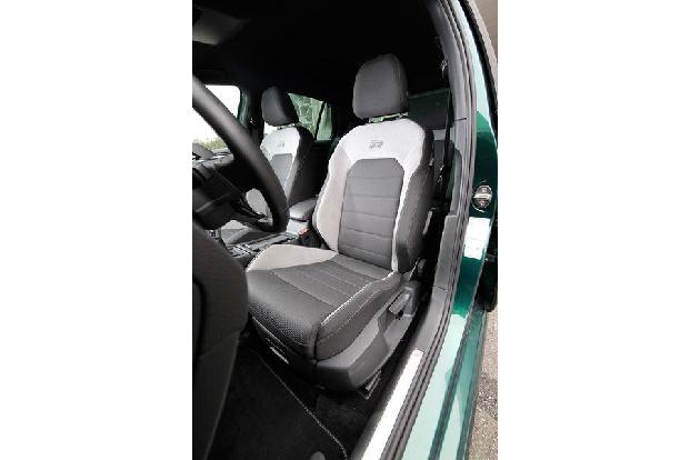 VW Golf R, Fahrersitz
