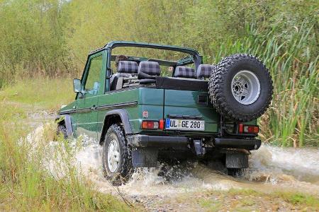 Mercedes 280 GE Cabrio, Heckansicht